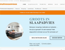 Tablet Screenshot of matrassenreus.be